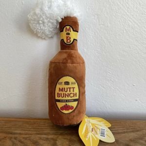 Bark Box Mutt Bunch Hard Cider Dog Toy Medium squeaker crinkle Fall New Pet Gift